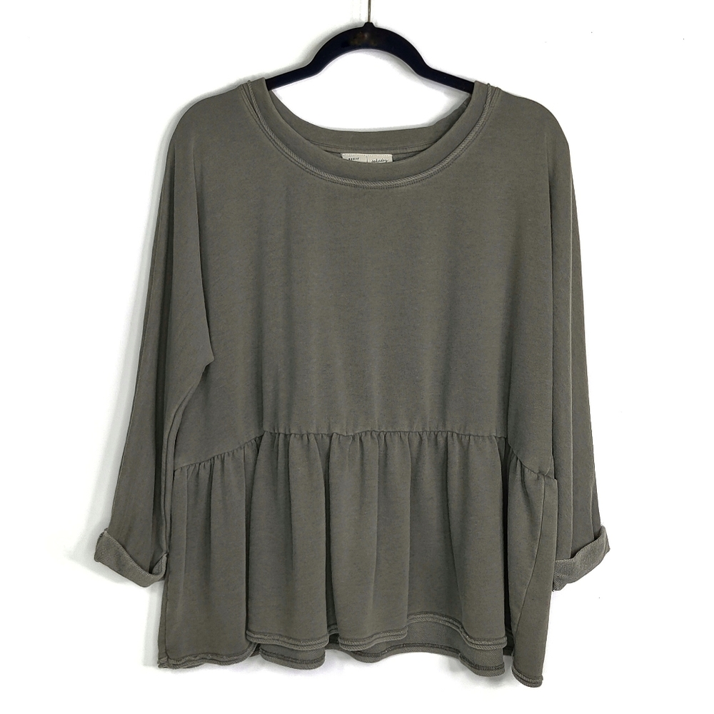 Anthropologie Saturday Sunday Colleen Babydoll Sweatshirt